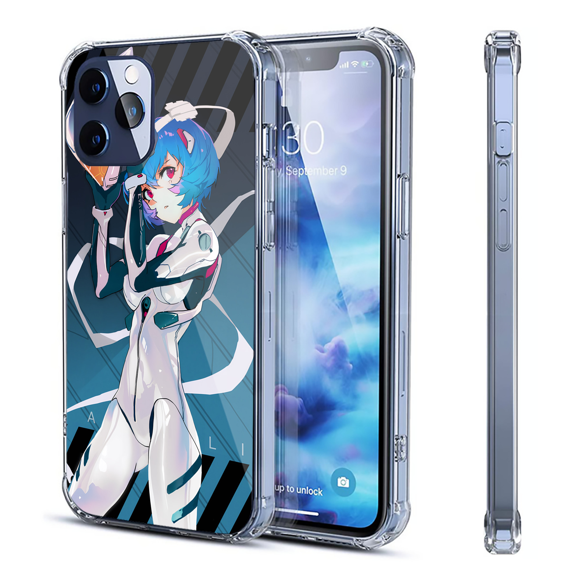 （画像用） EVA 新世紀エヴァンゲリオン 【iPhone 12シリーズ対応】透明スマホケース（クリアソフトケース）